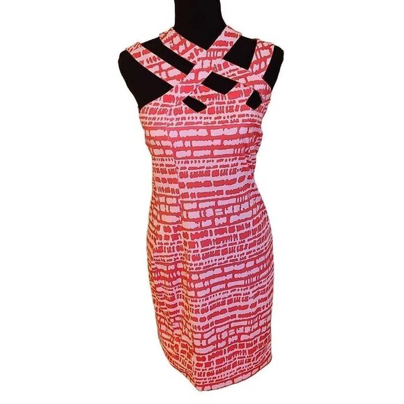 Gretchen Scott Hotsie Totsie Cypher Coral Dress - Picture 3 of 12